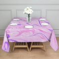 thumbnail image 3 of Square Tablecloth, Waterproof Polyester Table Cover, Wrinkle Resistant & Washable Fabric for Dining, Kitchen, Picnic, 52x52in(132x132cm), Liquid & Marble Print, 3 of 6