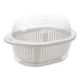 thumbnail image 2 of Dvkptbk Plastic Multifunctional Food Container Three in One Kitchen Spoon and Bowl Set with Lid Double-Layer Plastic Drainage Basin and Vegetables Beige Colo Drainage Basket Home Essentials, 2 of 7