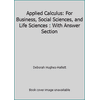 Applied Calculus: For Business, Social Sciences, and Life Sciences : With Answer Section, Used [Paperback]