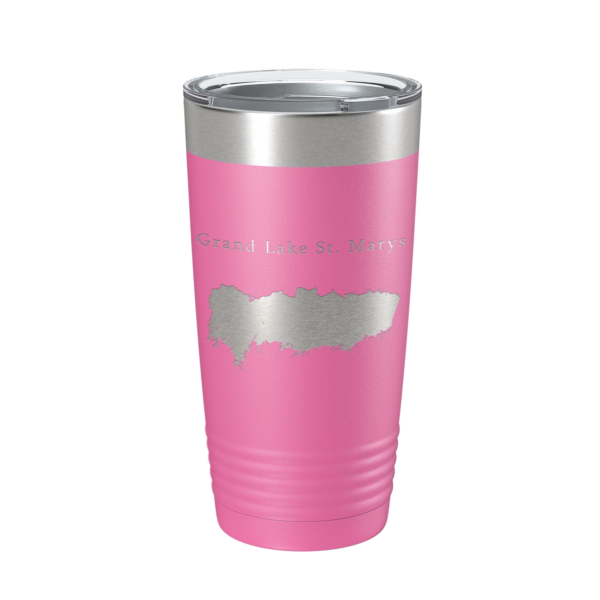 Grand Lake St. Marys Map Tumbler Travel Mug Insulated Laser Engraved