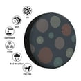 thumbnail image 5 of 16'' Grey Line Circle Pattern Tire Cover, Universal Spare Wheel Covers, Dust-Proof, Water-Proof, Sun-Proof and Corrosion-Proof, 5 of 9