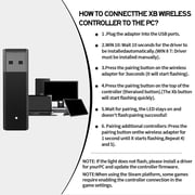 Wireless Adapter for Controller Xbox, Bluetooth Adapter for Controller Xbox One/Xbox One X S/Xbox Series X S/Elite, Compatible with Windows 10/11/8/8.1/7