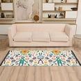 thumbnail image 2 of Yayeee Runner Rug for Bedroom 2'x6' Machine Washable Hallway Non Slip Mat, Abstract Floral, 2 of 8
