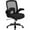 Black Fabric, variant on Flash Furniture Big & Tall Swivel Office and Gaming Chair with Lumbar and Back Support, Ergonomic Mesh Office Chair with Flip-Up Armrests and Adjustable Height, Black
