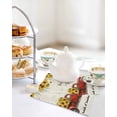 thumbnail image 4 of Sunflower Truck Kitchen Dish Towels for Drying Dishes Set of 2, Elegant Yellow Floral Summer Botanical Waffle Weave Microfiber Hand Tea Bathroom Towels Quick Dry & Absorbent Towel 12x12, 4 of 7