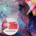 100PCS 5D Diamond Painting Gem Bead Adhesive Clay Kit with 4 Pens for