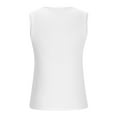 thumbnail image 4 of Razzly Women's Square Neck Tank Top Sleeveless Casual Layering Shirt For Summer Ideal For And Outfits Comfortable Basic Top Half Top 3xl Tops Muscle Shirt Women Fitted 2x Shirts for Women(White,M), 4 of 5