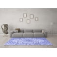 thumbnail image 3 of Ahgly Company Indoor Rectangle Medallion Blue Traditional Area Rugs, 2' x 4', 3 of 4