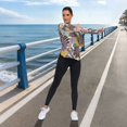 thumbnail image 6 of FORMRS Womens Long Sleeve Shirts UPF 50+ Sun Protection Quick Dry Fishing Hiking Tops, Size S-2XL, Colorful Flowers, 6 of 8