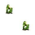 thumbnail image 3 of Shengyu Materials And Elegant Frog Decor For Home Green Add Charm To Home Garden Decor Couple Frog E 2Set, 3 of 6