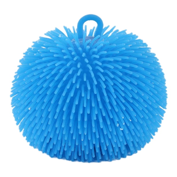 Juguete sensorial de felpa grande con bolas de peluche y púas de goma en color lila (6 colores)
