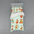 thumbnail image 2 of Ambesonne Fox Bedding Set 4 Pcs, Fun Characters Comic, Queen, Multicolor, 2 of 3