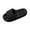 Black, variant on Purcolt Pillow Slippers for Men and Women Quick Drying Lightweight Non Slip Open-toe EVA with Drain Holes Bathroom Slippers Soft Thick Soled House Slippers