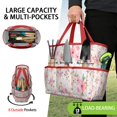thumbnail image 2 of Garden Tool Bag,Pioneer Flower Floral Print Pattern Garden Tool Organizer,Garden Gifts,Waterproof Multi-Pocket Garden Tool Storage 11.8x5.5x11.4 Inch(Tools NOT Included), 2 of 6