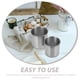 thumbnail image 2 of Taza medidora graduada de acero inoxidable, contenedor medidor de taza a escala, contenedor de arroz, 2 uds., 2 of 7
