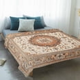 thumbnail image 4 of Burnt Orange Boho Blanket Soft Cozy Warm Throw Blanket for Couch, Plush Fuzzy Flannel Fleece Blankets for Sofa, Vintage Ethnic Geometric Southwestern Bed Blankets Lightweight Gifts for Women, 30"x40", 4 of 9