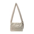 thumbnail image 3 of Bolso bandolera acolchado de nailon para mujer – Bolso cruzado de color liso para ir al trabajo, bolso pequeño de gran capacidad para guardar artículos esenciales diarios., 3 of 6