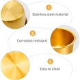 thumbnail image 3 of DUZFOREI 12-Piece Gold Stainless Steel Modern Ramekins, 50ML Mini Sauce Cups for Home Party Restaurant (Durable, Scratch Resistant), 3 of 8