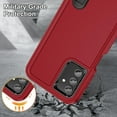 thumbnail image 5 of for Samsung Galaxy A13 5G Case, Samsung A13 5G Phone Case with Built in Kickstand, Shockproof/Dustproof/Drop Proof Military Grade Protective Cover for Galaxy A13 5G,Black/Red, 5 of 14