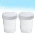 thumbnail image 2 of Milisten 2Pcs 120ML Practical Plastic Specimen Cup with Scale Urine Container Sterile without Lable Laboratory Medical Use (White), 2 of 5