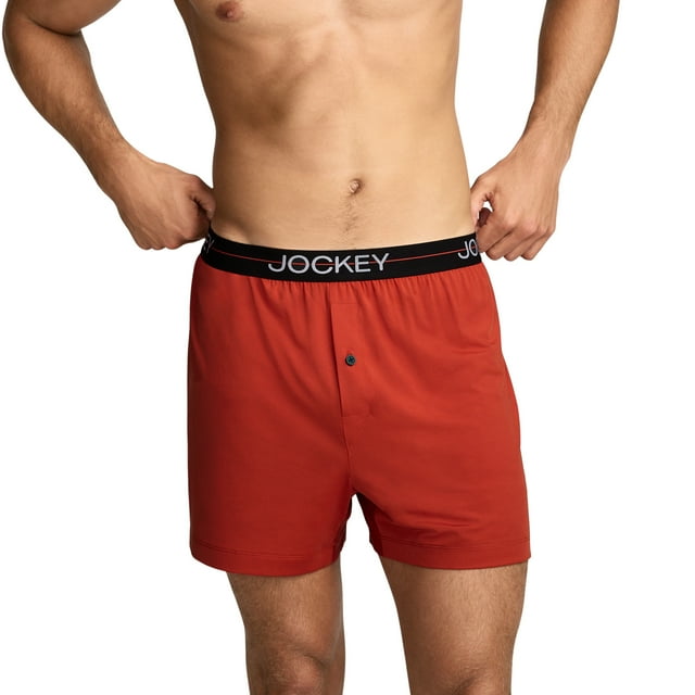Jockey Men's Active Microfiber 4.5" Boxer