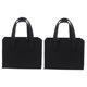 thumbnail image 5 of KAKOWELY 2Ud Bolsa De Regalo Para Vino En Fieltro Negro Elegante Y Resistente Para, 5 of 8