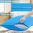 thumbnail image 5 of PiccoCasa Zippered Body Pillow Cover Egyptian Cotton Pillowcases, King Blue, 5 of 7