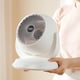 thumbnail image 5 of Hogar y cocina, Ventilador, Ventilador de mesa, Ventilador de escritorio recargable con batería y LED, Ventilador de mesa silencioso para el hogar, Inclinación ajustable de 90°, 3 velocidades, Ventila, 5 of 9