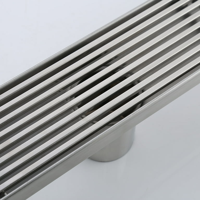 Carmen Linear Shower Drain With Drain Flange Signature