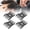 Transparent Black, variant on Rupoun Wide Tooth Comb Double Sided Safe Small Men Hair Styling Comb for Barber Hairstylist 10pcs Transparent Brown [cite: 23]