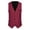 Red, variant on uikmnh Vests for Men Men's Casual formal V Neck for Wedding Party and Business Events Stylish Sleeveless Outerwear Garment Size:S