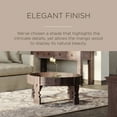 thumbnail image 4 of Maven Lane Jaya Handmade Heritage Wooden Round Coffee Table in Brown Finish, 4 of 6