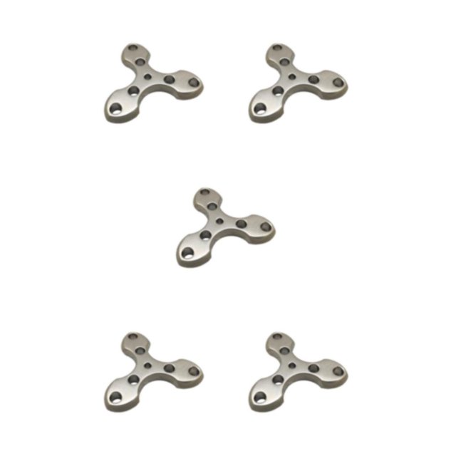 Guardoinrt Durable Titanium Pendant Gift For Yourself Or Loved Ones Built To Last Titanium Trilateral Keychain Alloy Finger Tiger Titanium Pendan 5Set