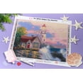 thumbnail image 4 of DIAMOND ART CLUB® Beacon of Hope Diamond Painting Kit, Fun DIY Crafts for Adults, Round Diamond Art Canvas by Thomas Kinkade, 16" x 13" (40.7 cm x 33 cm), 4 of 6