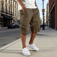 thumbnail image 2 of Posijego Mens Cargo Shorts Outdoor Casual Fishing Shorts Wide Leg Baggy Shorts Multi-pocket Summer Hiking, 2 of 6