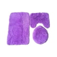 thumbnail image 1 of Billuyoard Paquete de 3 fundas de asiento suavidad multicolor gran decoración almohadilla de baño multiusos alfombrilla de baño suministros de baño Juegos de accesorios de baño Violeta Billuyoard HA066755-05, 1 of 6