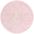 thumbnail image 3 of Unique Loom Trellis Frieze Collection Area Rug - Rounded (6' Round Light Pink/Ivory), 3 of 7