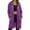 Purple, variant on ShiShine Women's Zip Up Hoodies Oversized Long Tunic Sweatshirts Casual Fall Jacket Coat with Pocket