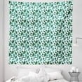 thumbnail image 1 of Philodendron Tapestry, Rhythmic Colorful Exotic Alocasia Leaves Print, Fabric Wall Hanging Decor for Bedroom Living Room Dorm, 5 Sizes, Teal Mint Green, by Ambesonne, 1 of 1