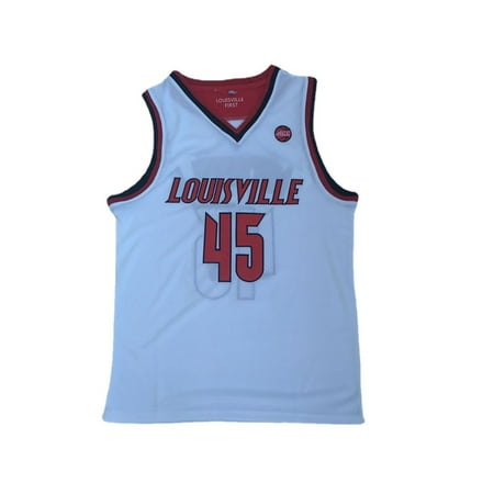 Mens Movie Basketball Jersey Custom Stitched Unsigned Louisville 45# Donovan Mitchell Shirt