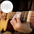thumbnail image 4 of Quentinu 3pcs Guitar Transparent Finger Sleeve Slide Bars Set Glass Slide Tube For Clear Tone Finger Ring Design For Stability Essential Guitar Accessories, 4 of 6