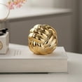 thumbnail image 5 of 1PC Gold Decor Knot for Coffee Table Decor Books, Book Shelf Decor Accents, Home Decor Aesthetics, Console Entry Table Decor, Decorative Objects, 2.55" x 2.3", 5 of 9