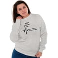 thumbnail image 3 of Keep Calm Funny EMT Humor Unisex Plus Fleece Graphic Sweatshirt Brisco Brands 4X, 3 of 5