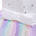 thumbnail image 3 of Toddler Rainbow Pageant Dresses for Girls Tutu Party Sparkly Princess Gown 2-10Years, 3 of 5