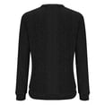 thumbnail image 4 of zbxnLI Chandails Décontractés à Col Rond pour Femmes Chandail à Fermeture Éclair Manches Longues Mode Hauts d'Entraînement Vêtements d'Automne, 4 of 6