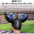 thumbnail image 6 of BLKSMITH Viking Drinking Hat | Viking Helmet | Drinking Accessories for Parties & College | Fits 16" - 24" Head, 6 of 6