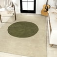 thumbnail image 5 of JONATHAN Y WASHABLE 3 x 5 Area Rug, Cirkel Minimalist Geometric Dot - Cream/Green, WSH113C-3, 5 of 10