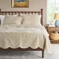 thumbnail image 2 of The Pioneer Woman Eloise Floral Velvet Quilt, King, Beige, 2 of 8