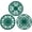 Malachite Green, variant on Thick Silicone Trivet Mat for Hot Dishes, Hot Pots and Pans, Pot Holder, Hot Pad to Portect Your Table and Countertop, Kitchen Decor and Accessories