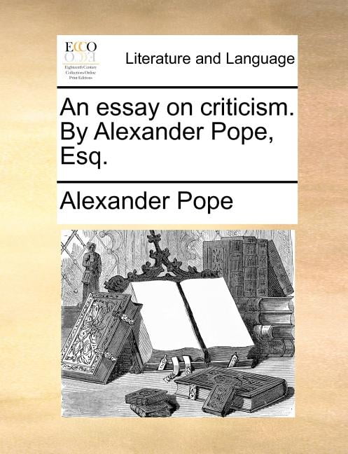 Pope an essay on criticism